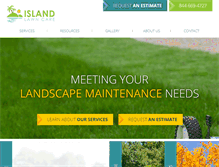 Tablet Screenshot of islandlawncare.com
